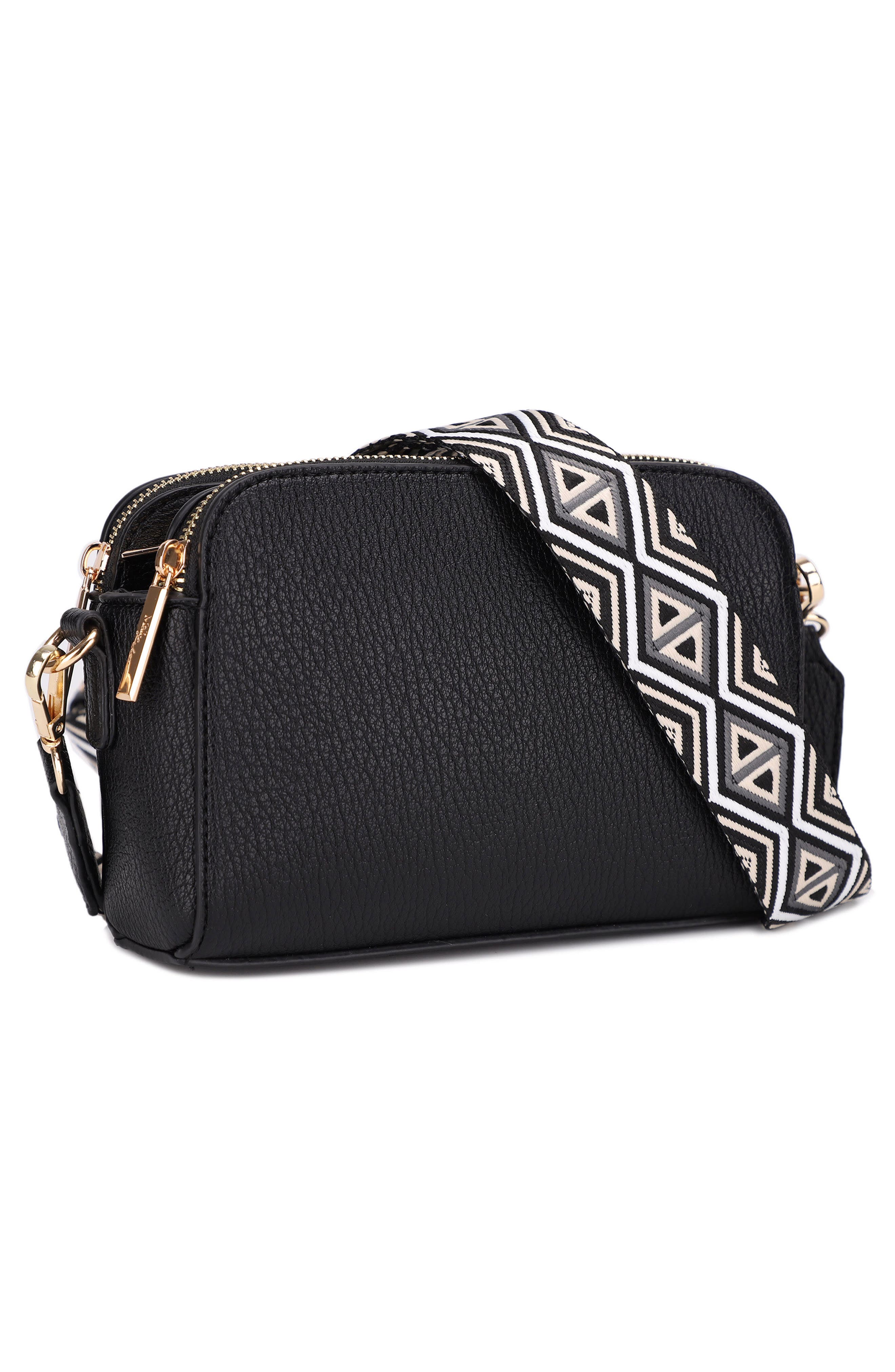 Mali + Lili Zahara Crossbody Bag, Alternate, color, Black