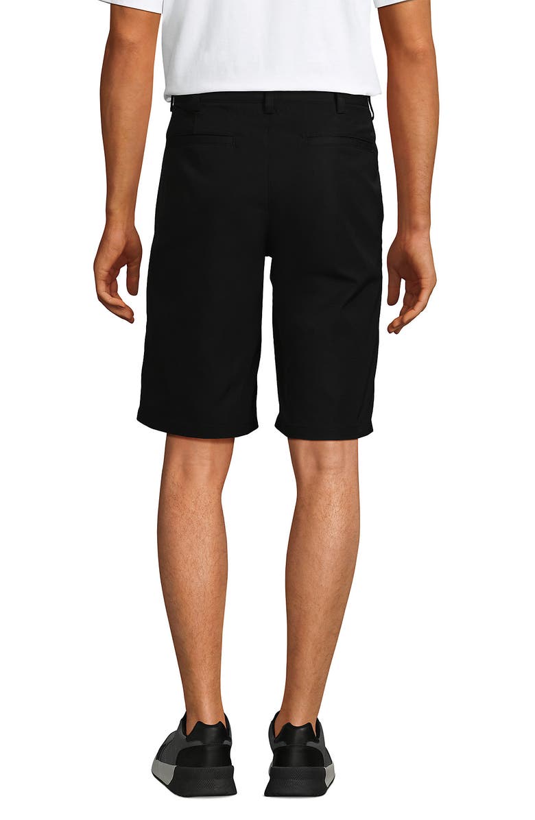 Lands' End School Uniform Active Chino Shorts, Alternate, color, Black