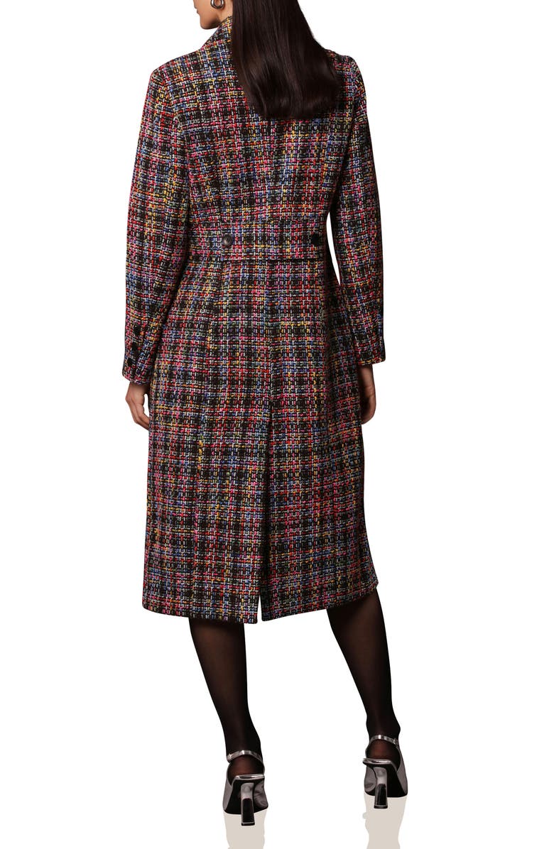 Avec Les Filles Tweed Longline Coat, Alternate, color,