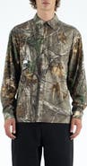 STUDENTS Greger Reatree Camo Cotton Quarter Zip Polo