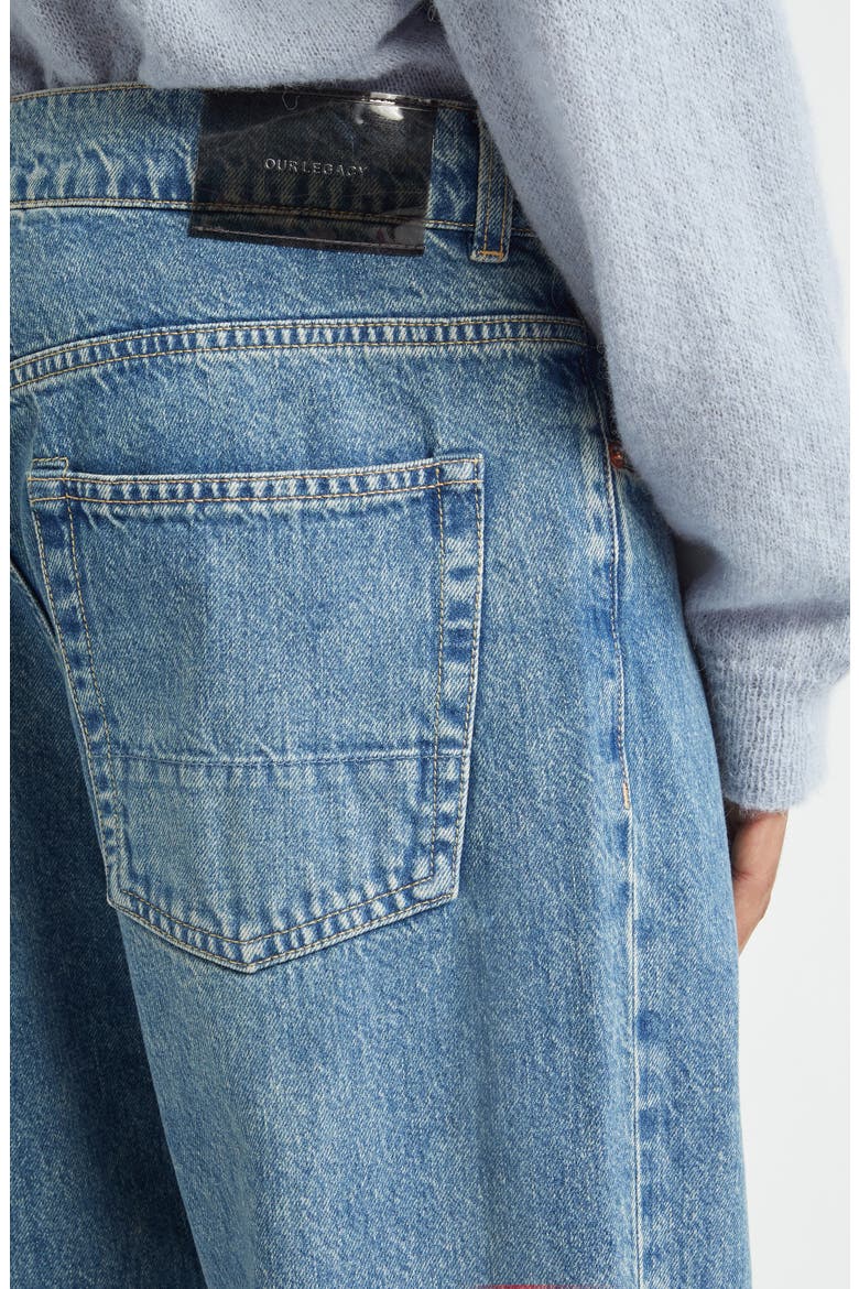 Third Cut Wide Straight Leg Jeans, Alternate, color, BLUE TECH WASH DENIM