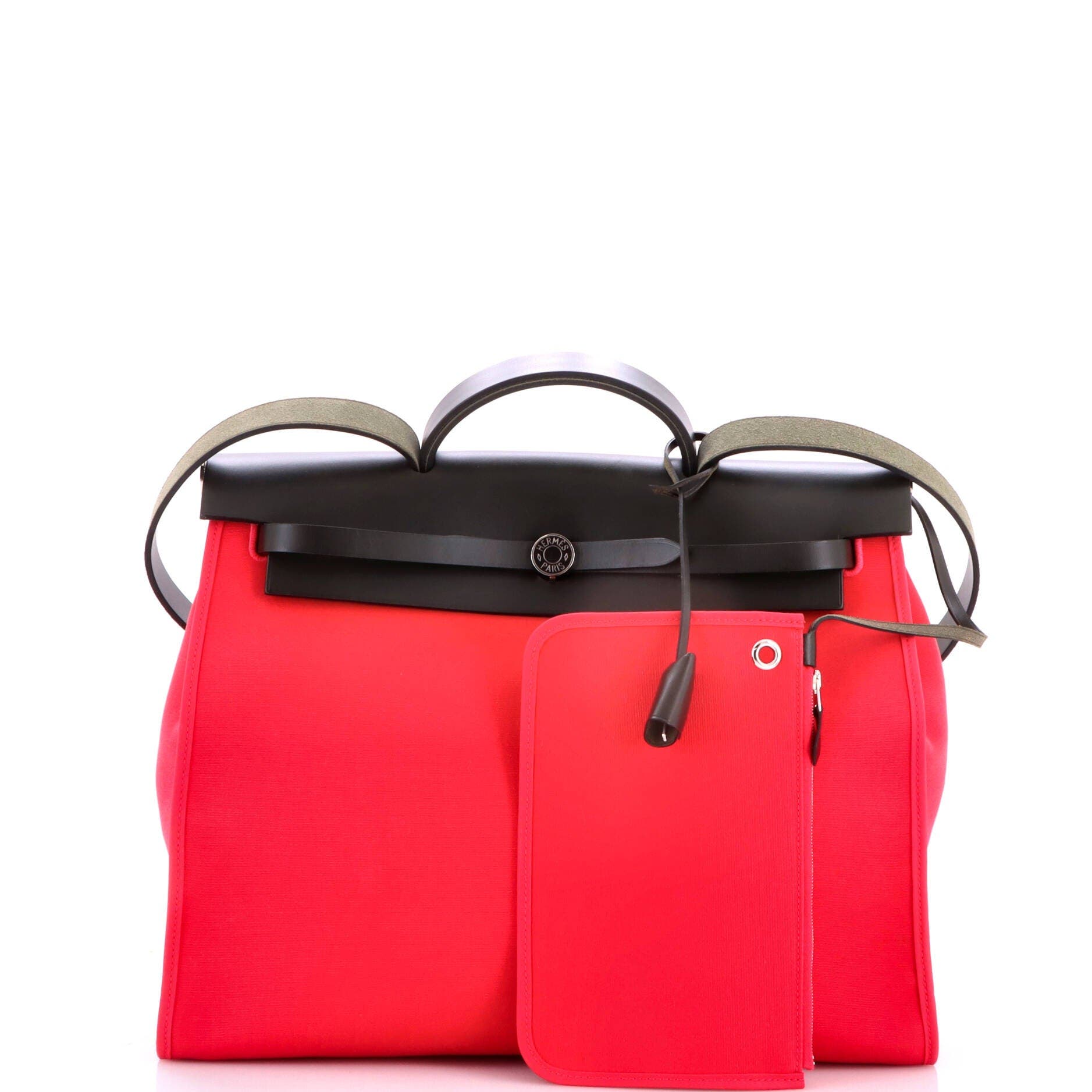 Herbag Zip Leather and Toile 39, Alternate, color, Pink