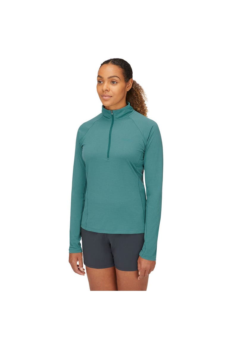 Sonic Long-Sleeve Zip T-Shirt - Women's, Alternate, color, Eucalyptus
