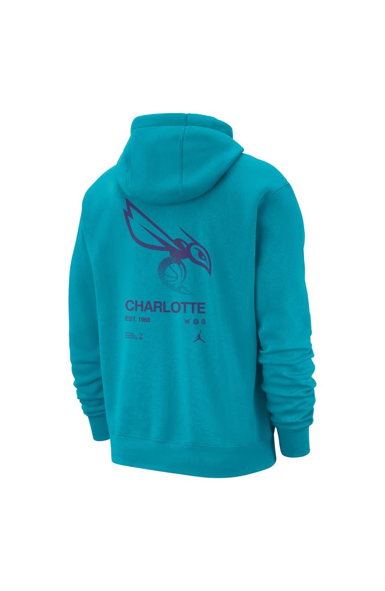 Jordan Brand Men's Jordan Brand Teal Charlotte Hornets Courtside Club Pullover Hoodie, Alternate, color, Teal