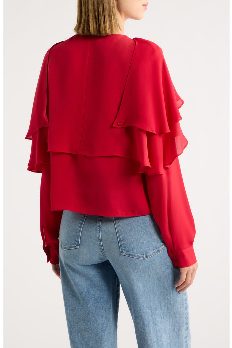 The Wrap Cape Top, Alternate, color, LIPSTICK