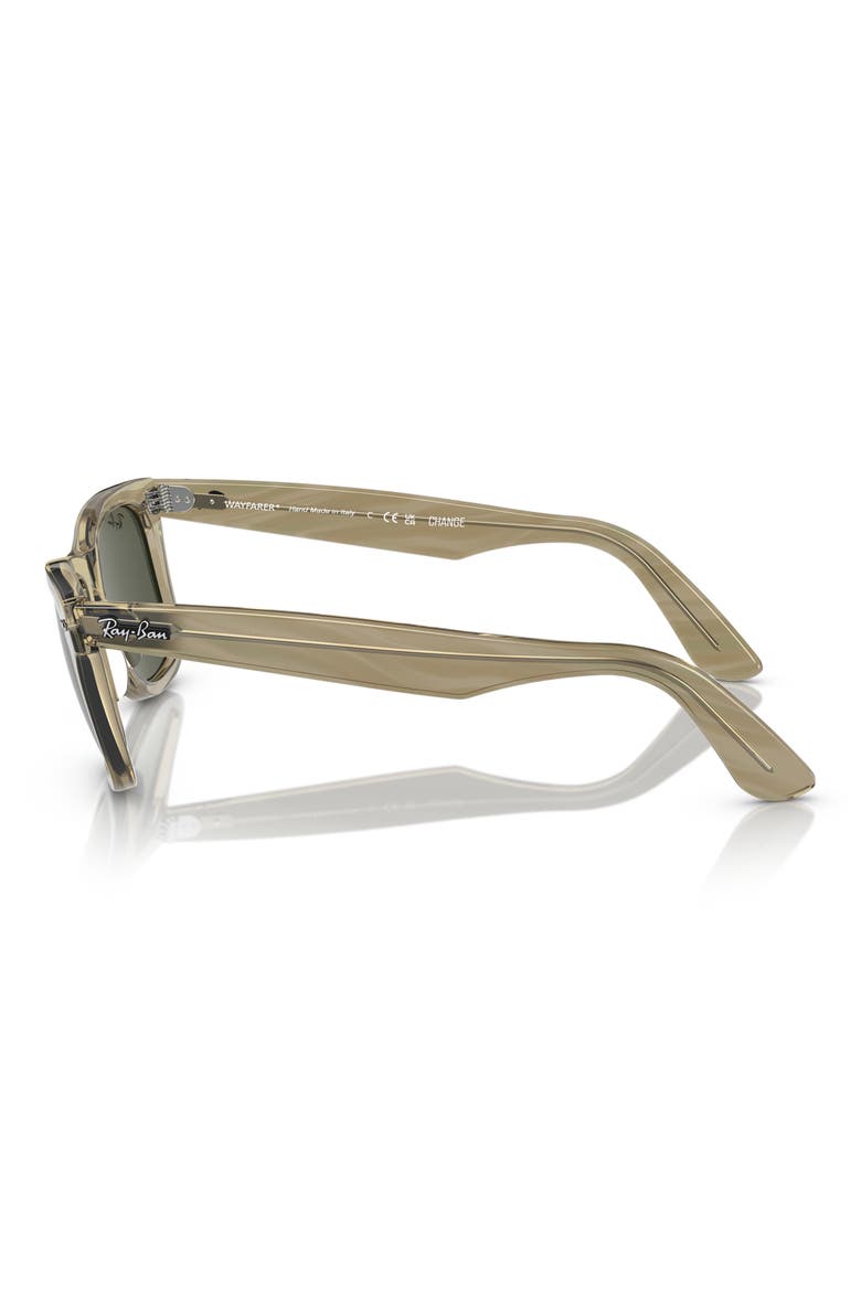 52mm Square Sunglasses, Alternate, color, GREY/ GREEN