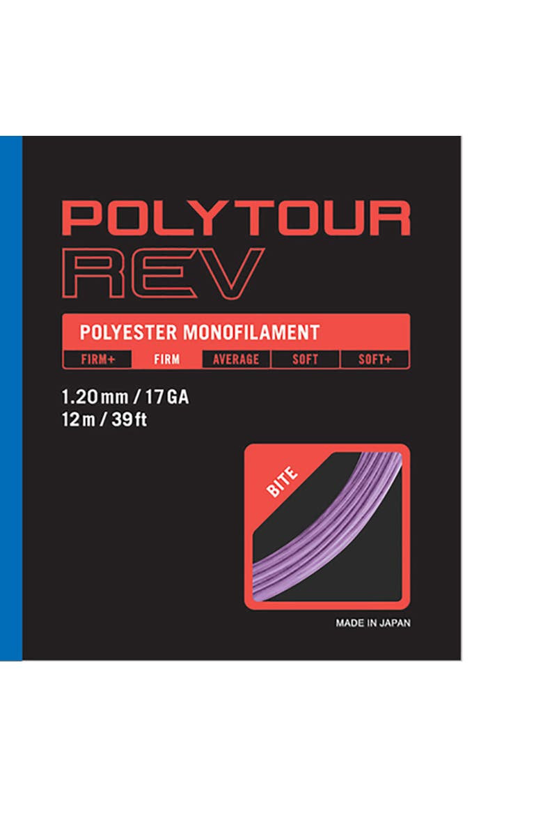 Poly Tour Rev 120 17g Tennis String, Alternate, color, Purple
