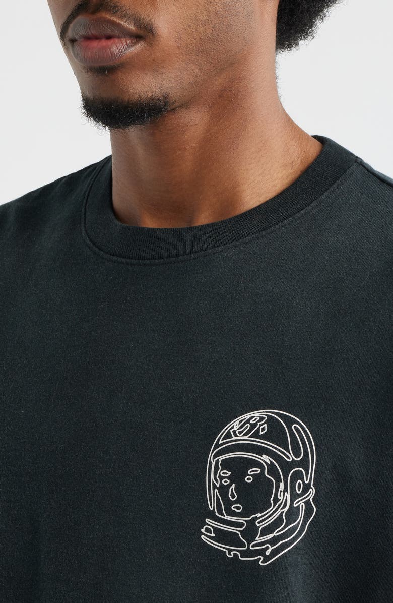 Billionaire Boys Club BB Faded Helmet Cotton Graphic T-Shirt, Alternate, color, Black