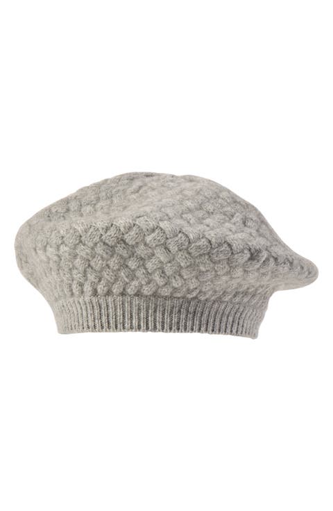 Cashmere Basketweave Beret