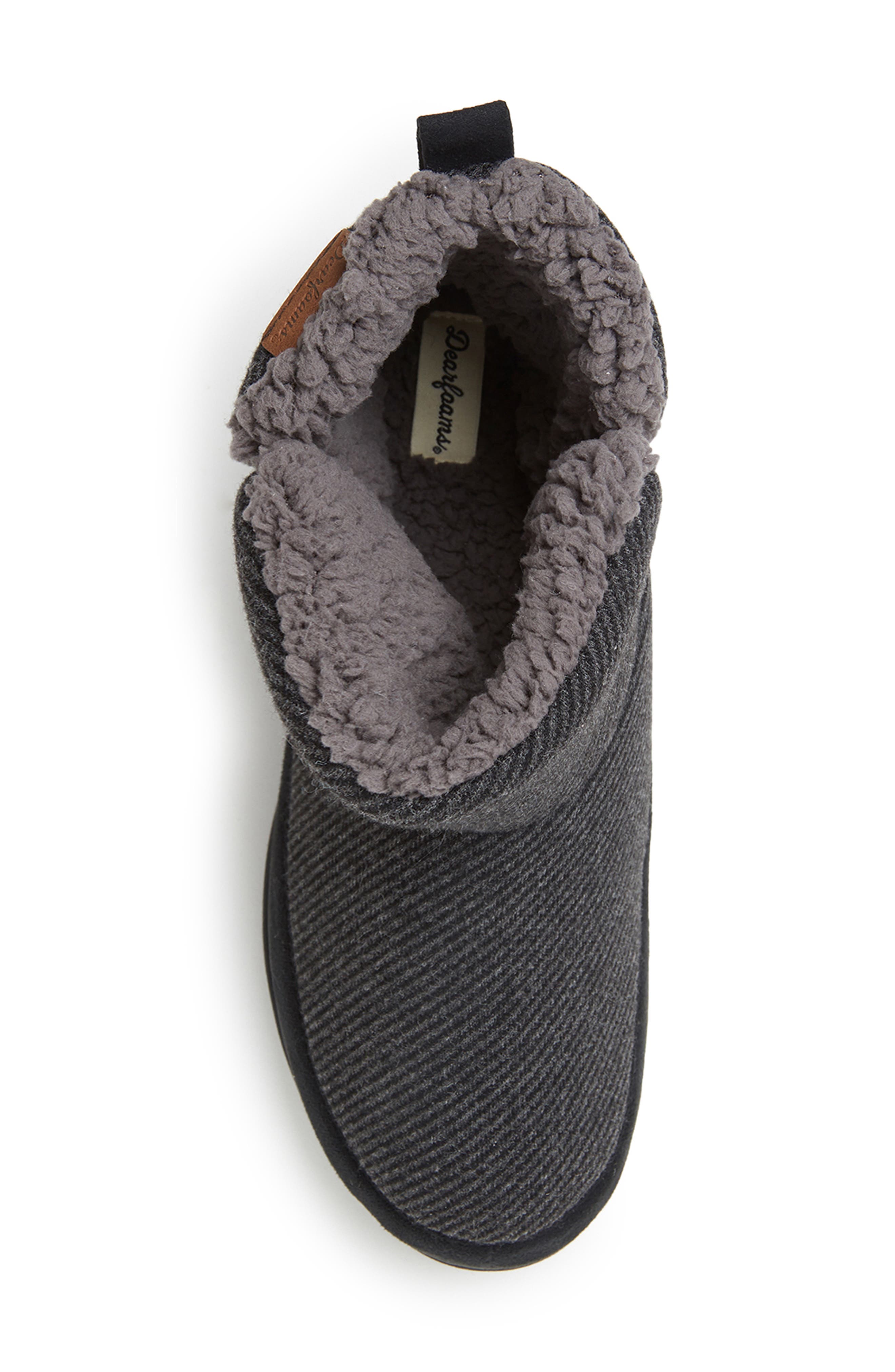 DEARFOAMS James Twill Boot Slippers, Alternate, color, 