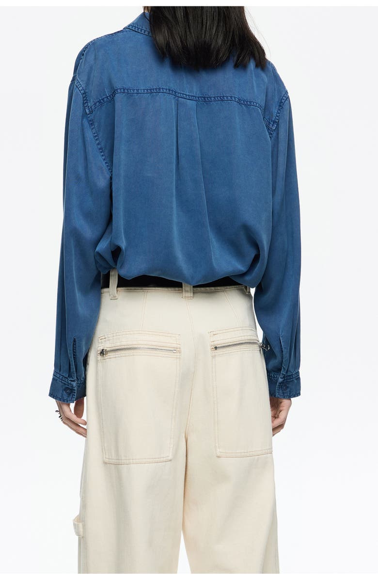 Bimba y Lola Denim Shirt, Alternate, color, Blue