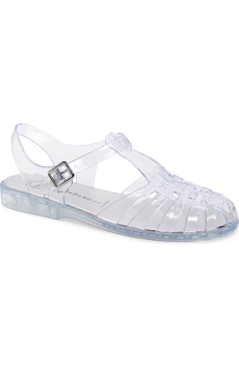 Jeffrey Campbell Gelly Sandal, Main, color, Clear