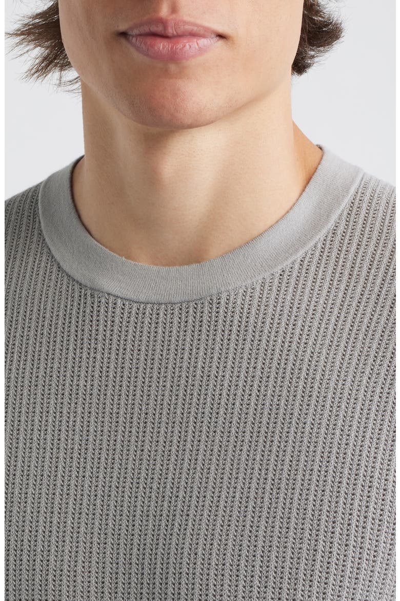 Tactile Cotton Open Stitch T-Shirt, Alternate, color, NEW DARK VAPOR
