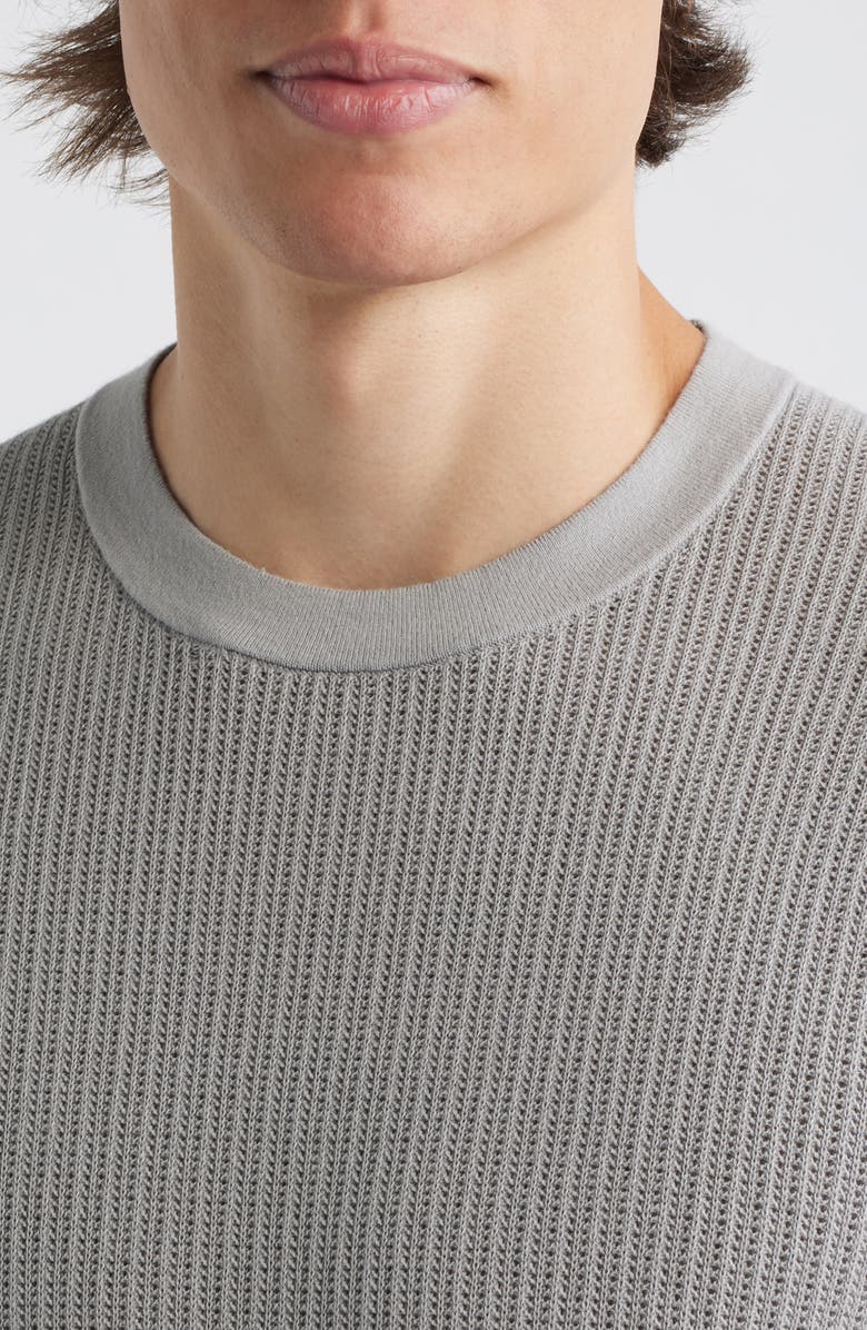 Theory Tactile Cotton Open Stitch T-Shirt, Alternate, color, New Dark Vapor