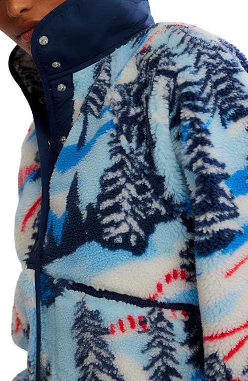 Free People Fp Movement Rocky Ridge Fleece Jacket In Blue