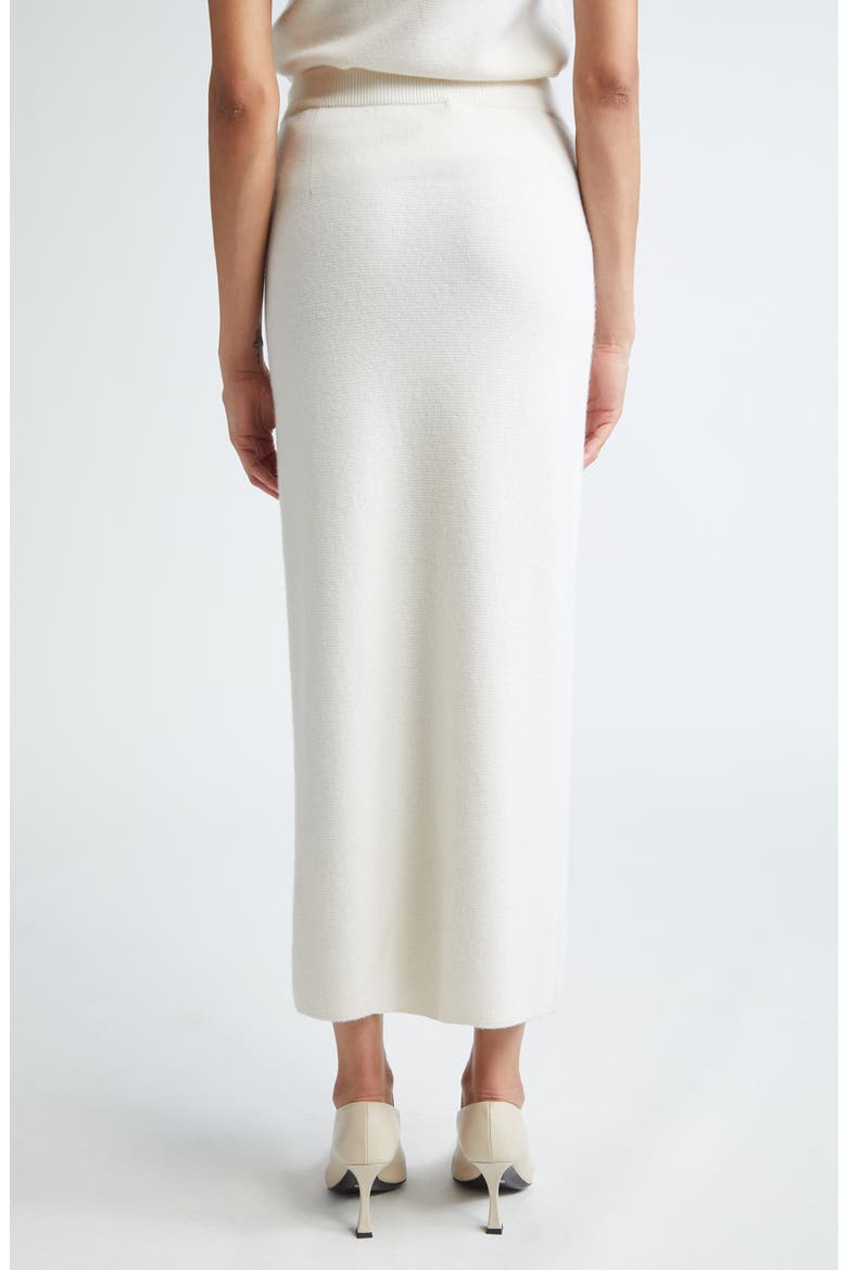 Umbria Wool & Cashmere Sweater Skirt, Alternate, color, WHITE