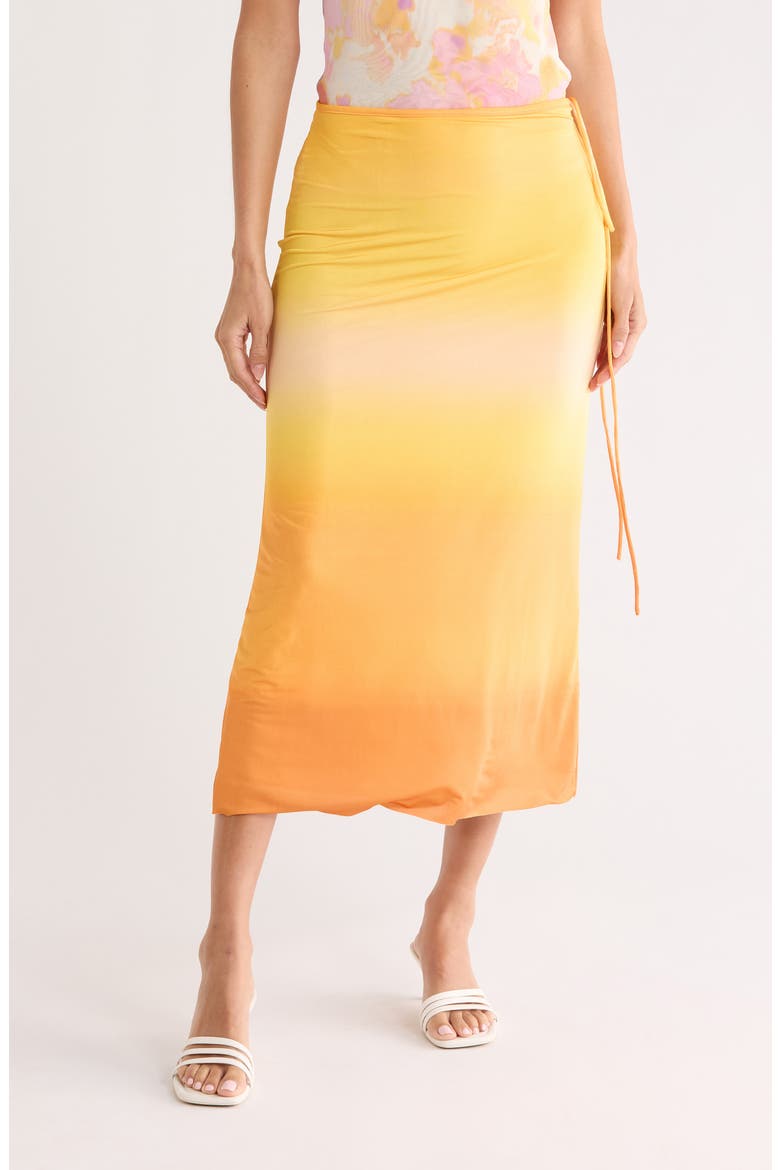 Ombré Tube Skirt, Main, color, YELLOW