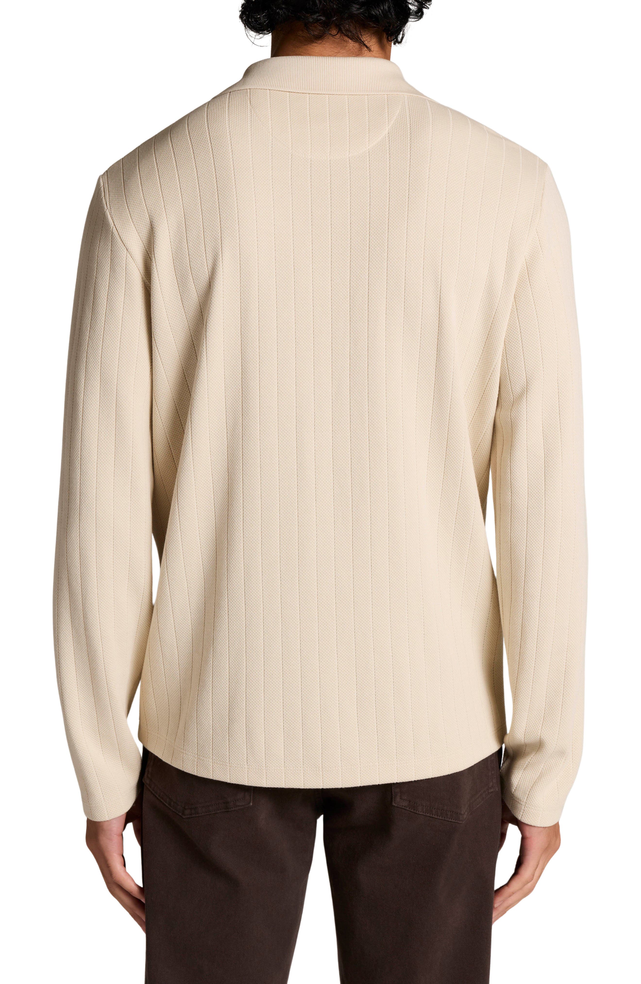 Vince Drop Needle Long Sleeve Johnny Polo (Men) | Nordstrom