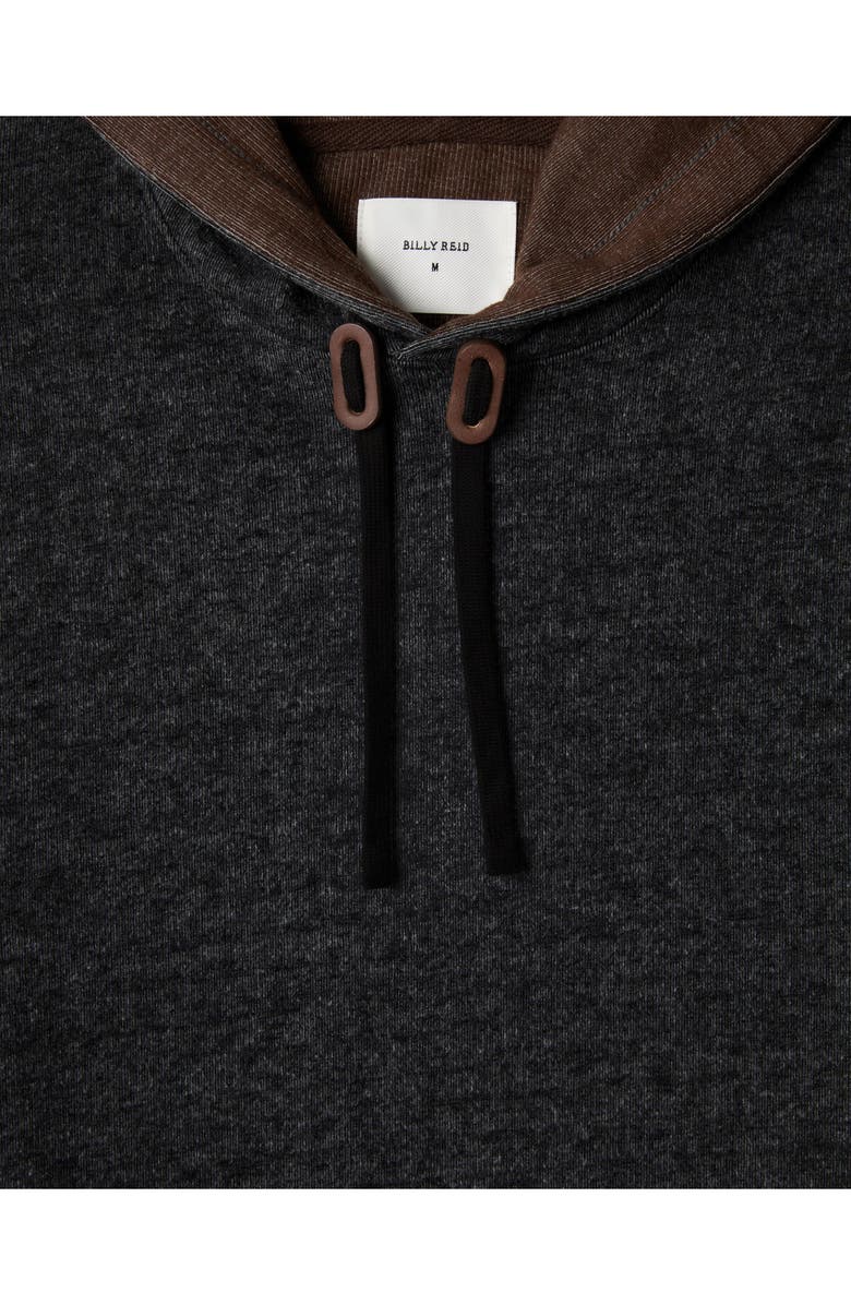 Billy Reid Cotton Blend Hoodie Sweatshirt, Alternate, color, Black