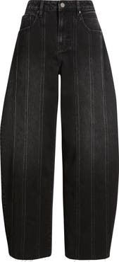 HIDDEN JEANS Seamed Ankle Barrel Leg Jeans