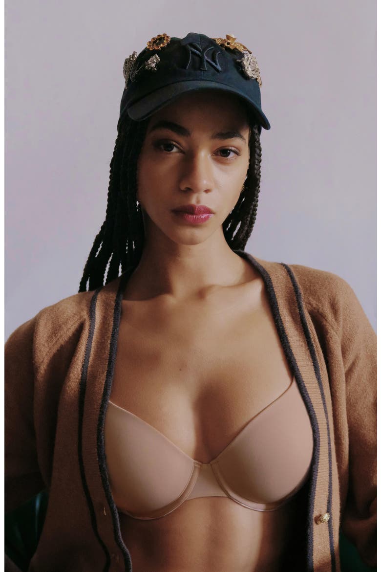 Insider Convertible T-Shirt Bra, Alternate, color, Cinnamon Sugar