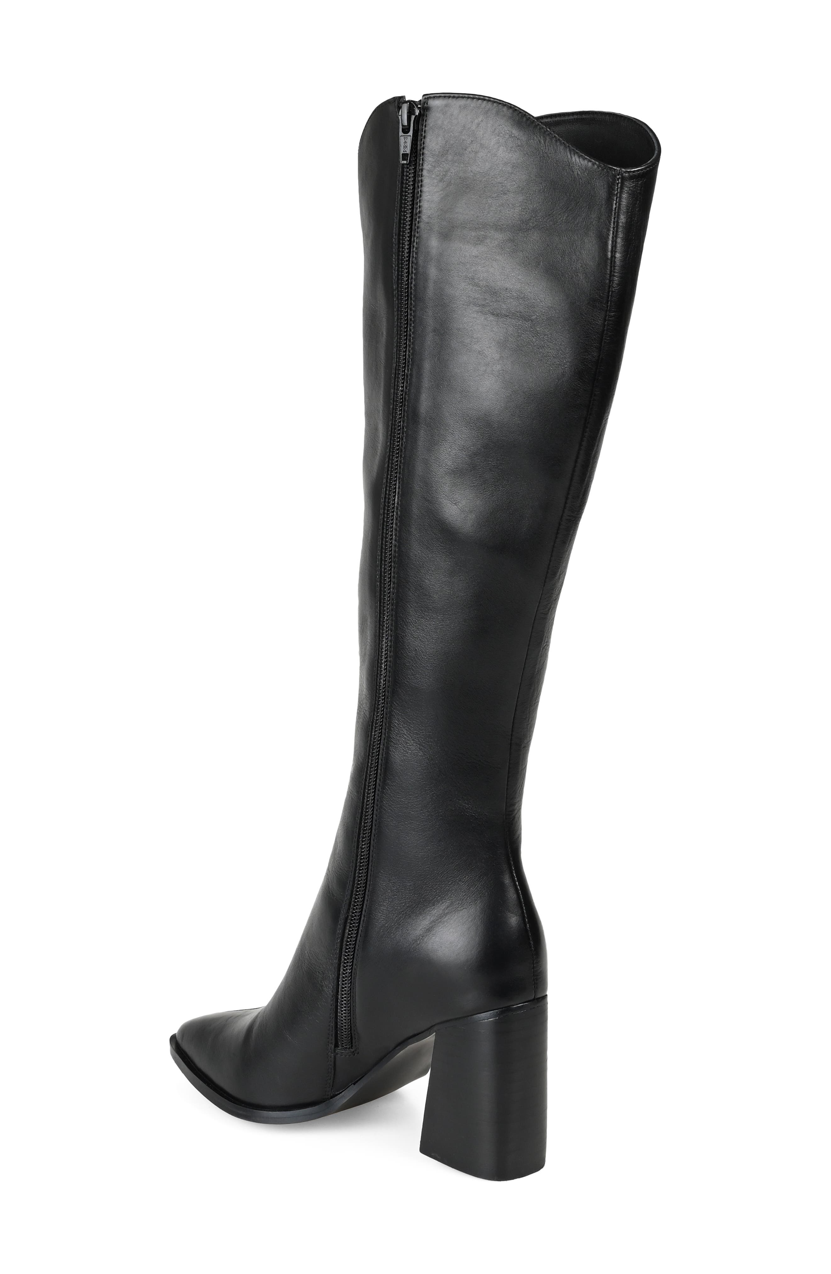 Journee Signature Laila Leather Boot, Alternate, color, 