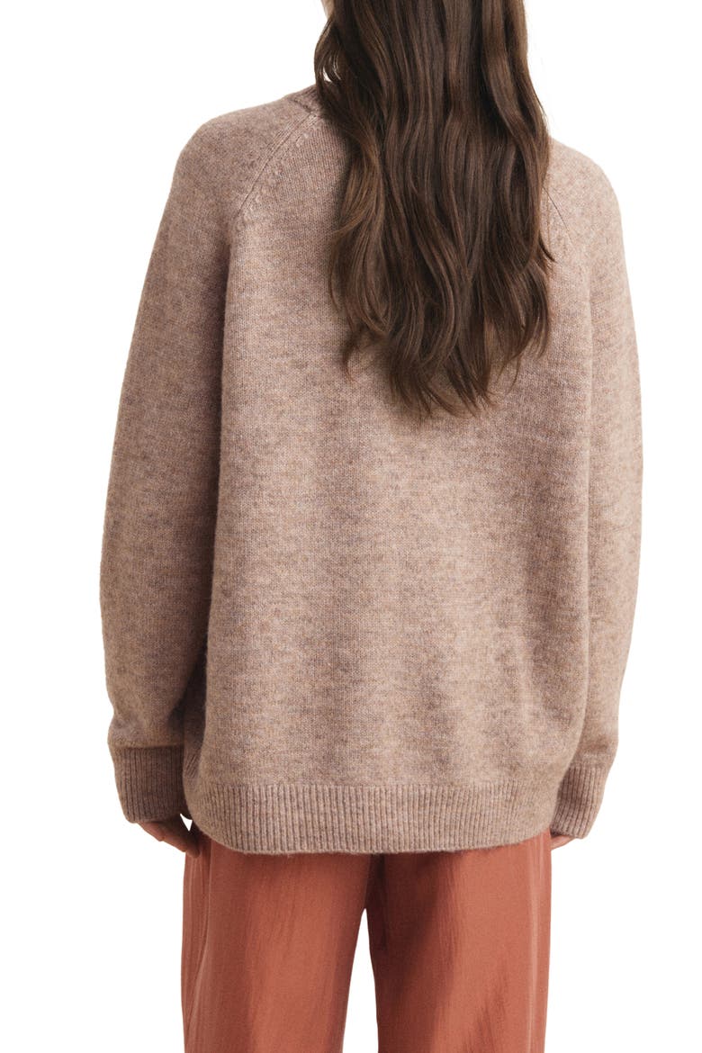 Crewneck Sweater, Alternate, color, MEDIUM PINK