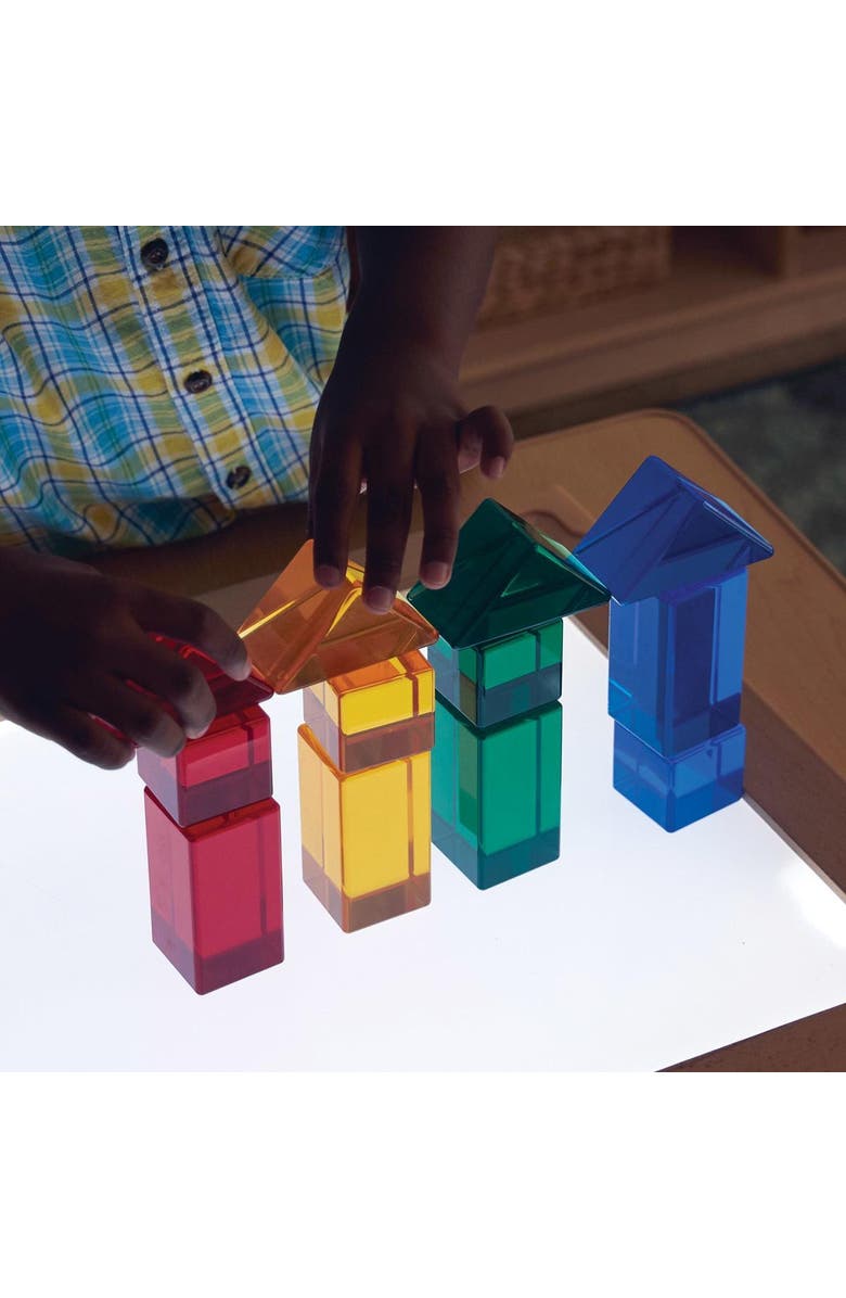 Kaplan Early Learning Company Light and Color Geo Set - 12 Pieces, Alternate, color, Multicolored