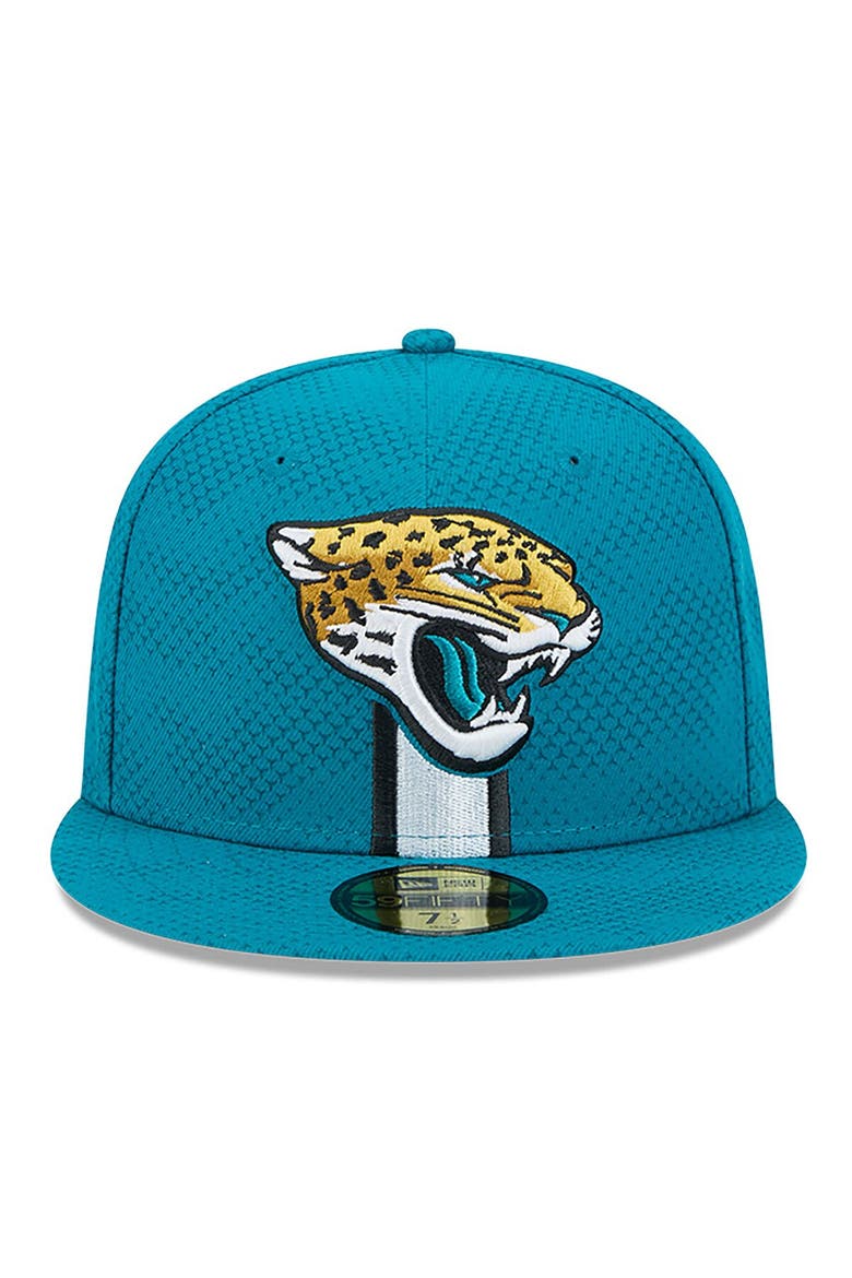 Men's New Era  Teal Jacksonville Jaguars 2024 Sideline 59FIFTY Fitted Hat, Alternate, color, Teal