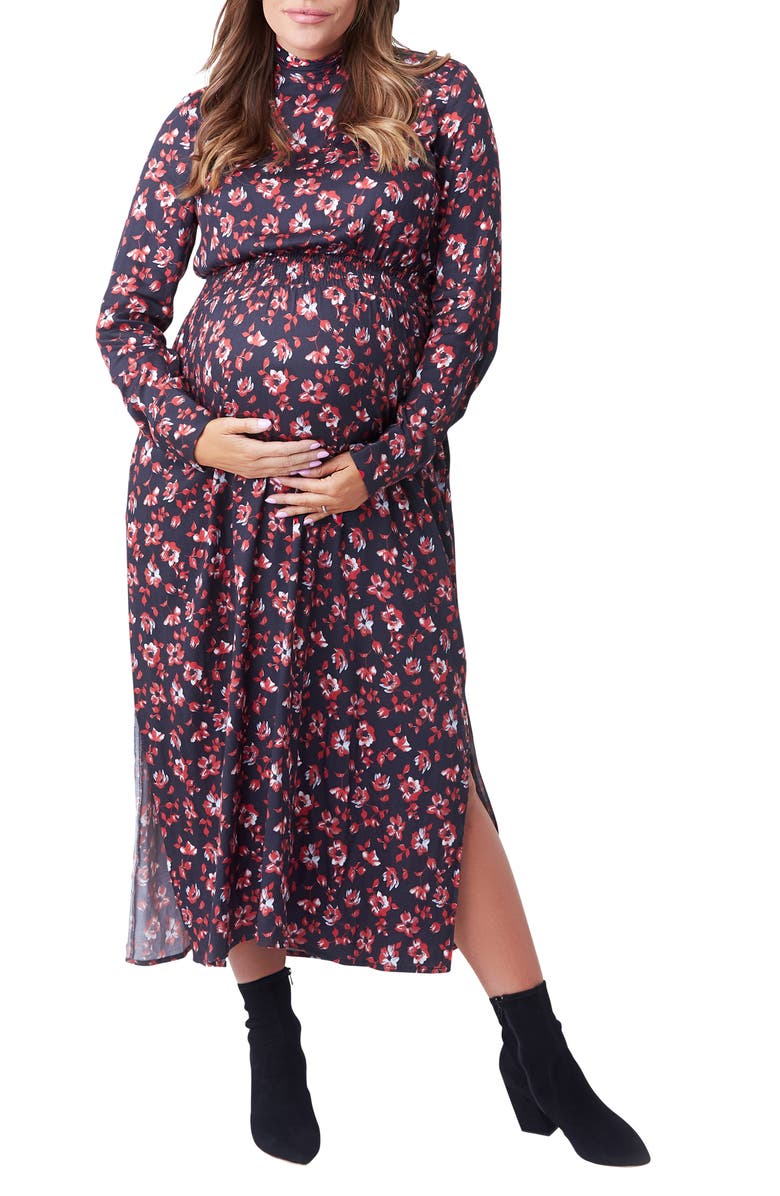 Nom Maternity Victoria Floral Long Sleeve Maternity Dress, Alternate, color,
