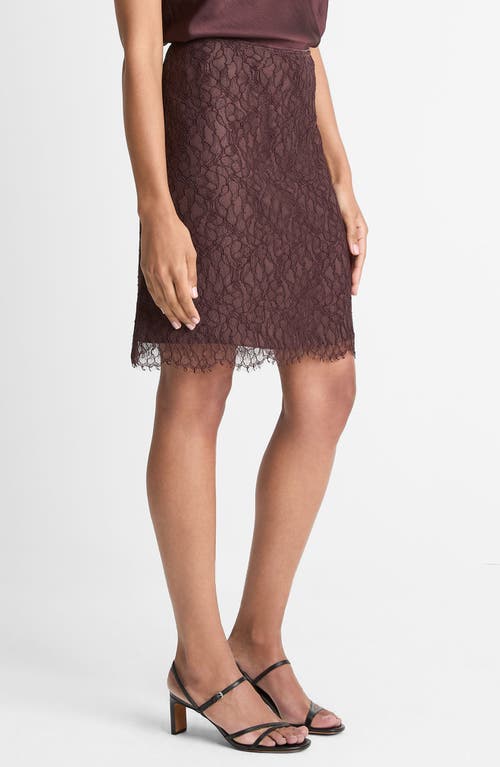 Vince Eyelash Lace Skirt In Purple