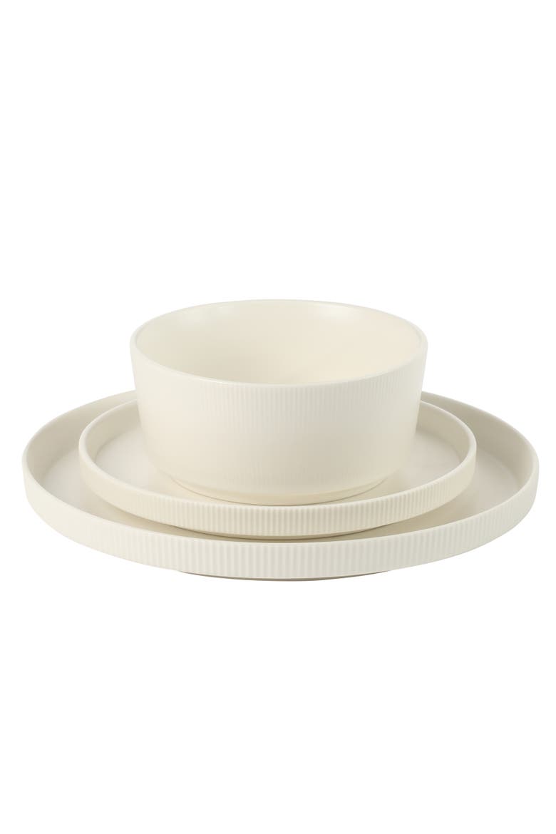 Dempsey Road Stoneware Dinnerware Set, Alternate, color, Matte White