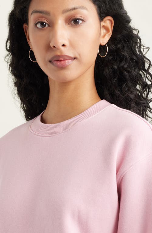Bp. Fleece Detail Oversize Crewneck Sweatshirt