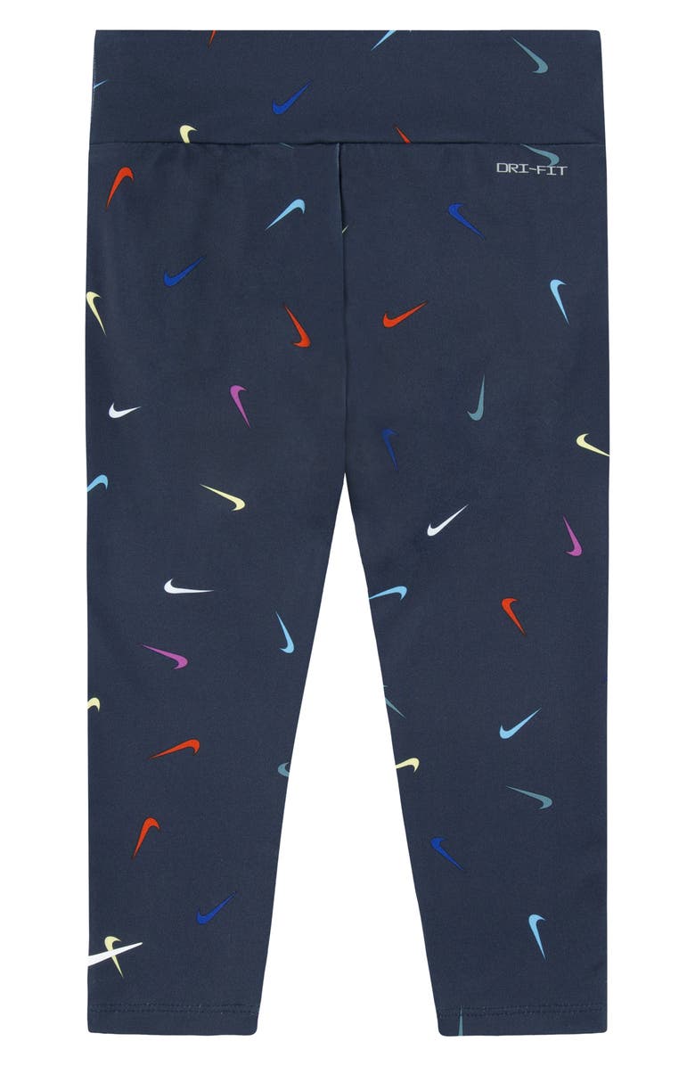 Nike Kids' Swoosh Leggings, Main, color, Obsidian