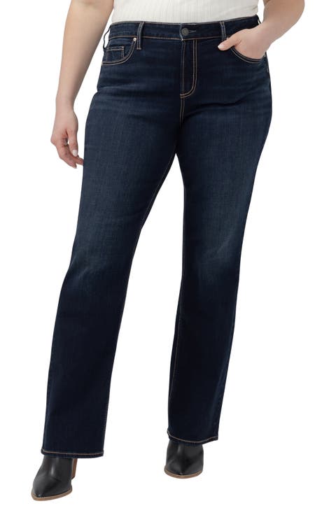 Suki Mid Rise Slim Bootcut Jeans