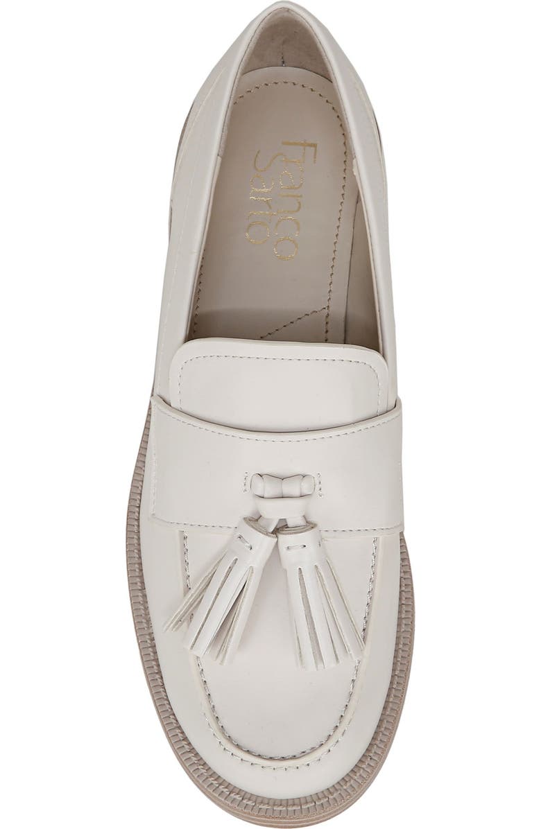 Franco Sarto Lucia Tassel Loafer, Alternate, color, Warm White