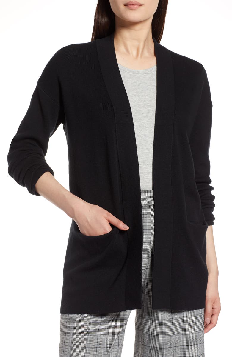 Halogen<sup>®</sup> Varsity Knit Cardigan, Main, color,