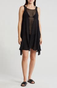 Elan Sleeveless Knit Cover-Up Dress