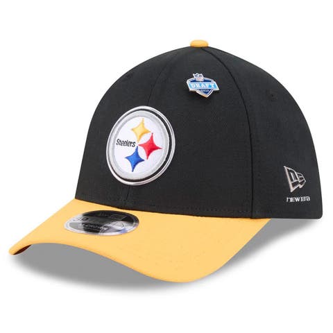 Men's New Era  Black/Gold Pittsburgh Steelers 2026 NFL Draft 39THIRTY M-Crown Flex Hat