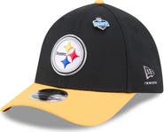 New Era Men's New Era Black/Gold Pittsburgh Steelers 2026 NFL Draft 39THIRTY M-Crown Flex Hat