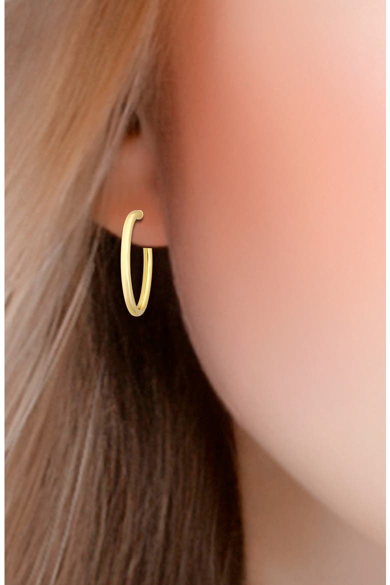 35mm Oval Hoop Earrings, Alternate, color, GOLD