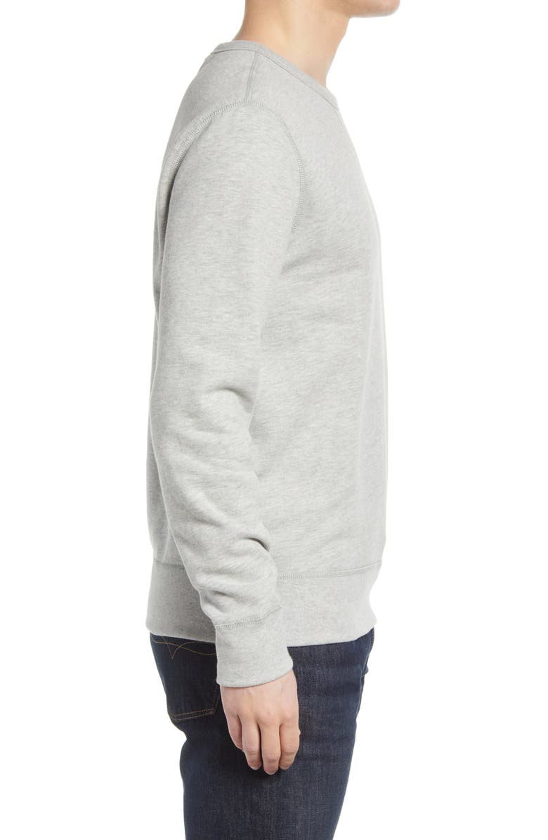 Polo Ralph Lauren Fleece Crewneck Sweatshirt, Alternate, color, Andover Heather