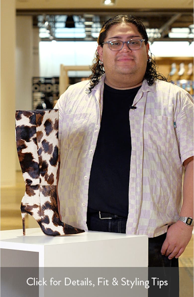 Nitro Genuine Calf Hair Knee High Boot, sales video thumbnail