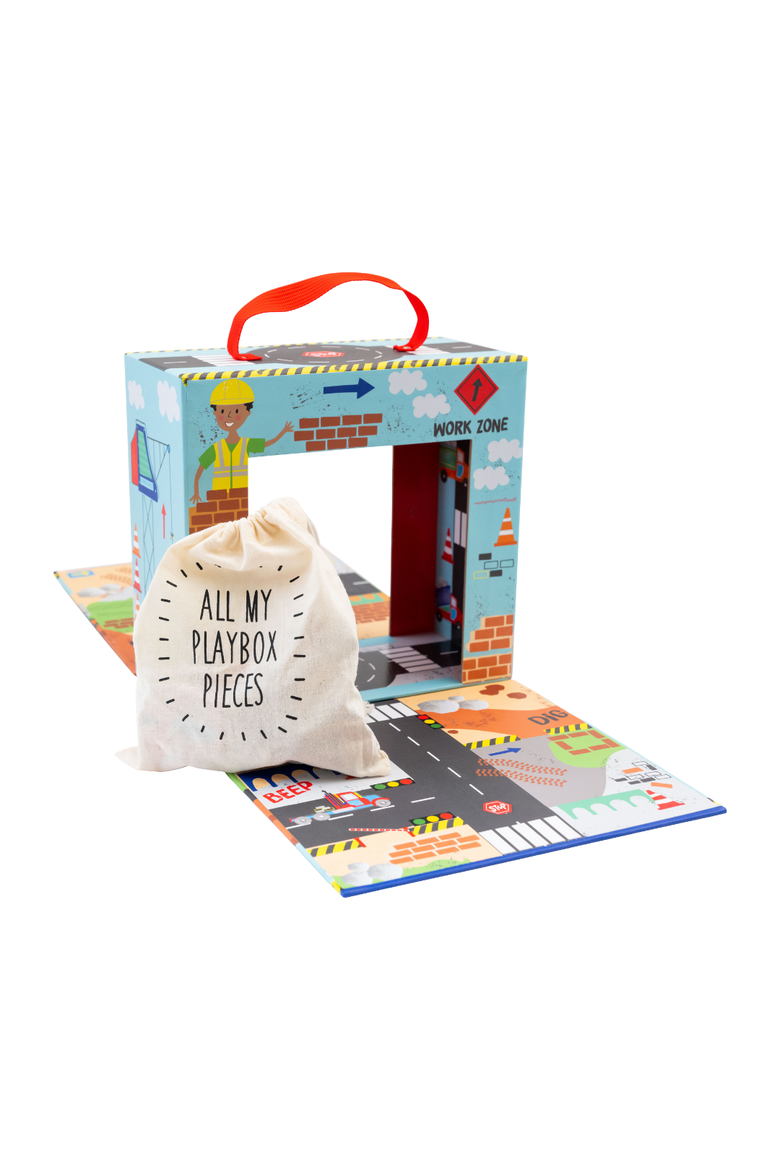 Playbox Construction with 15pc, Alternate, color, Construction