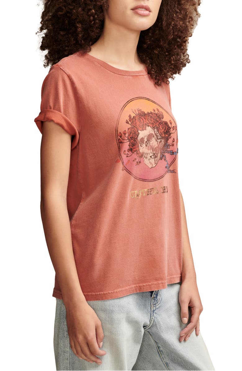 Lucky Brand Grateful Dead Skull Cotton Graphic T-Shirt, Alternate, color, 