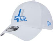 New Era Men's New Era White Detroit Lions Throwback 39THIRTY Flex Hat