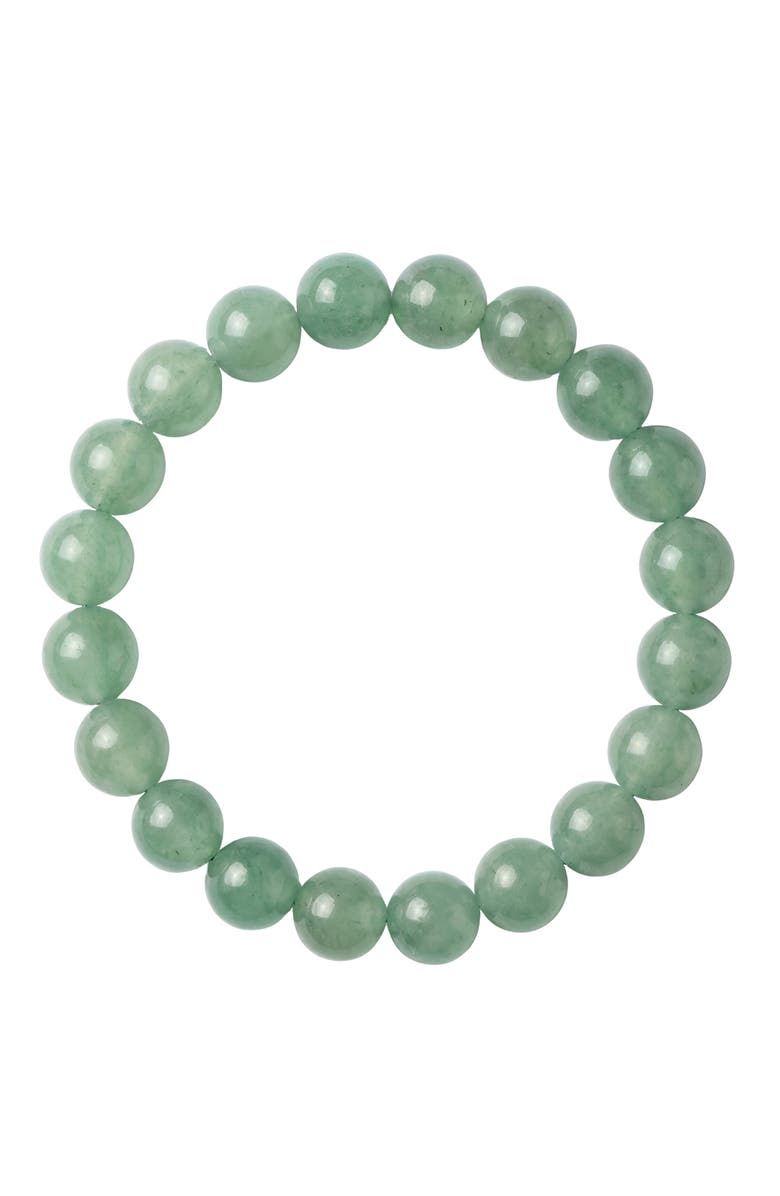 seree Manifest Collection Luck Green Crystal Beaded Bracelet, Alternate, color, 