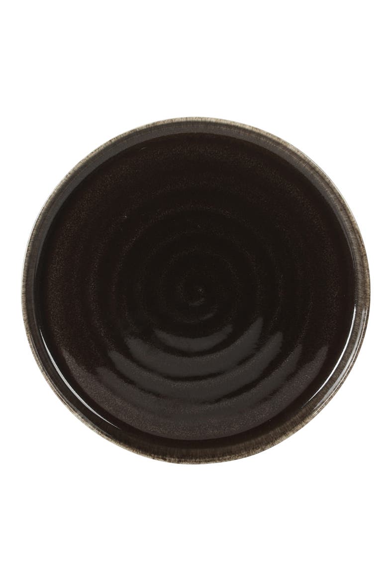 Eclipse Swirls 12-Piece Reactive Glaze Stoneware Dinnerware Set, Alternate, color, Brown