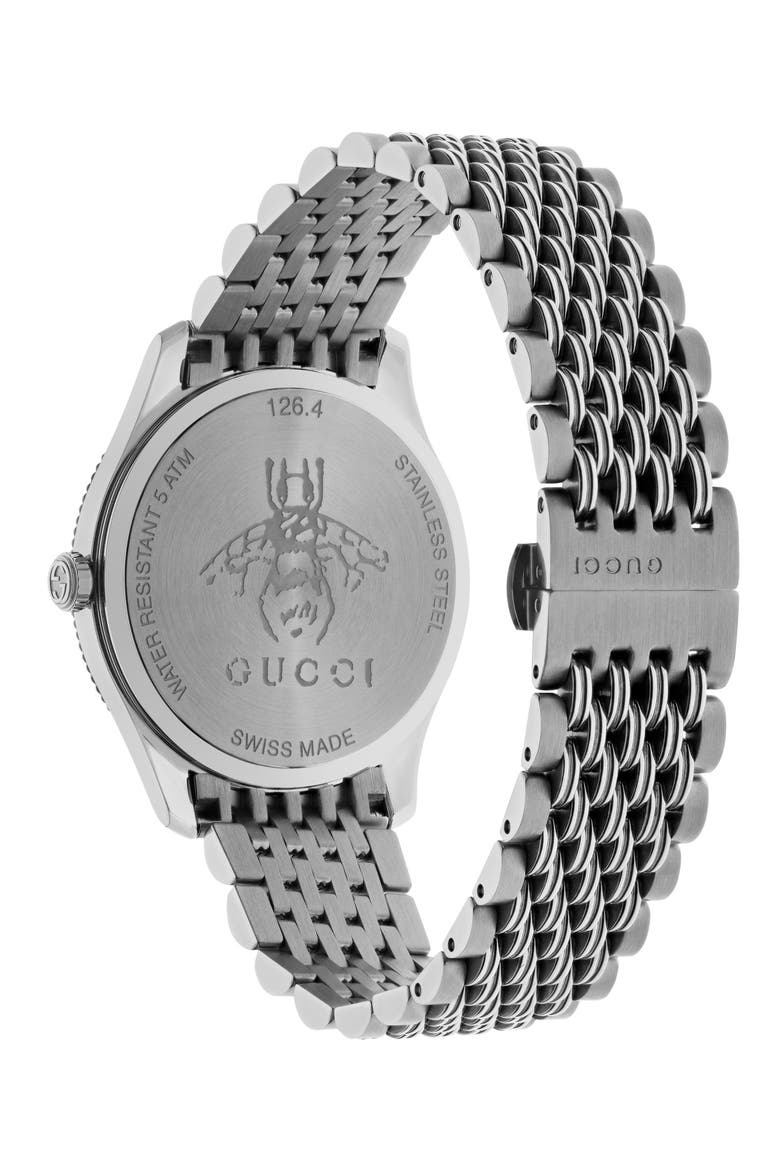 G-Timeless Bracelet Watch, 36mm, Alternate, color, SILVER