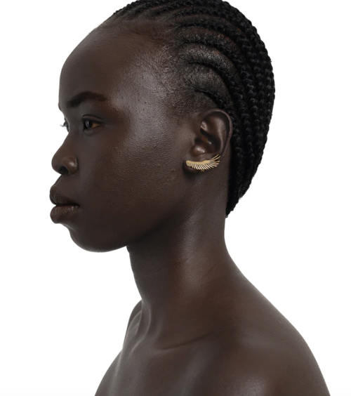 Kapoeta By Ambica Vulture Wing Earrings In Gold